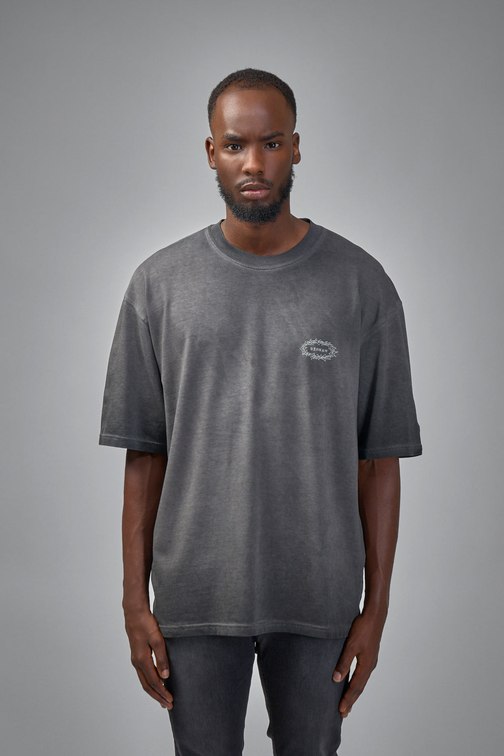 Denham Objects Tee Black - Relaxed Fit