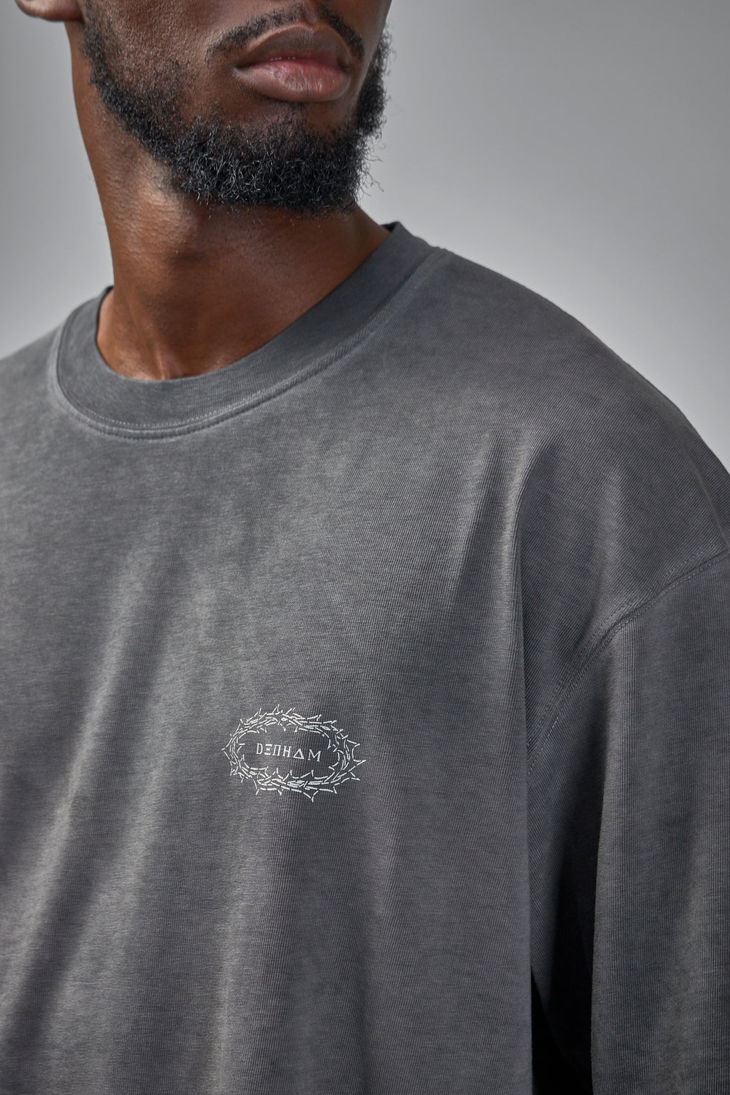 Denham Objects Tee Black - Relaxed Fit