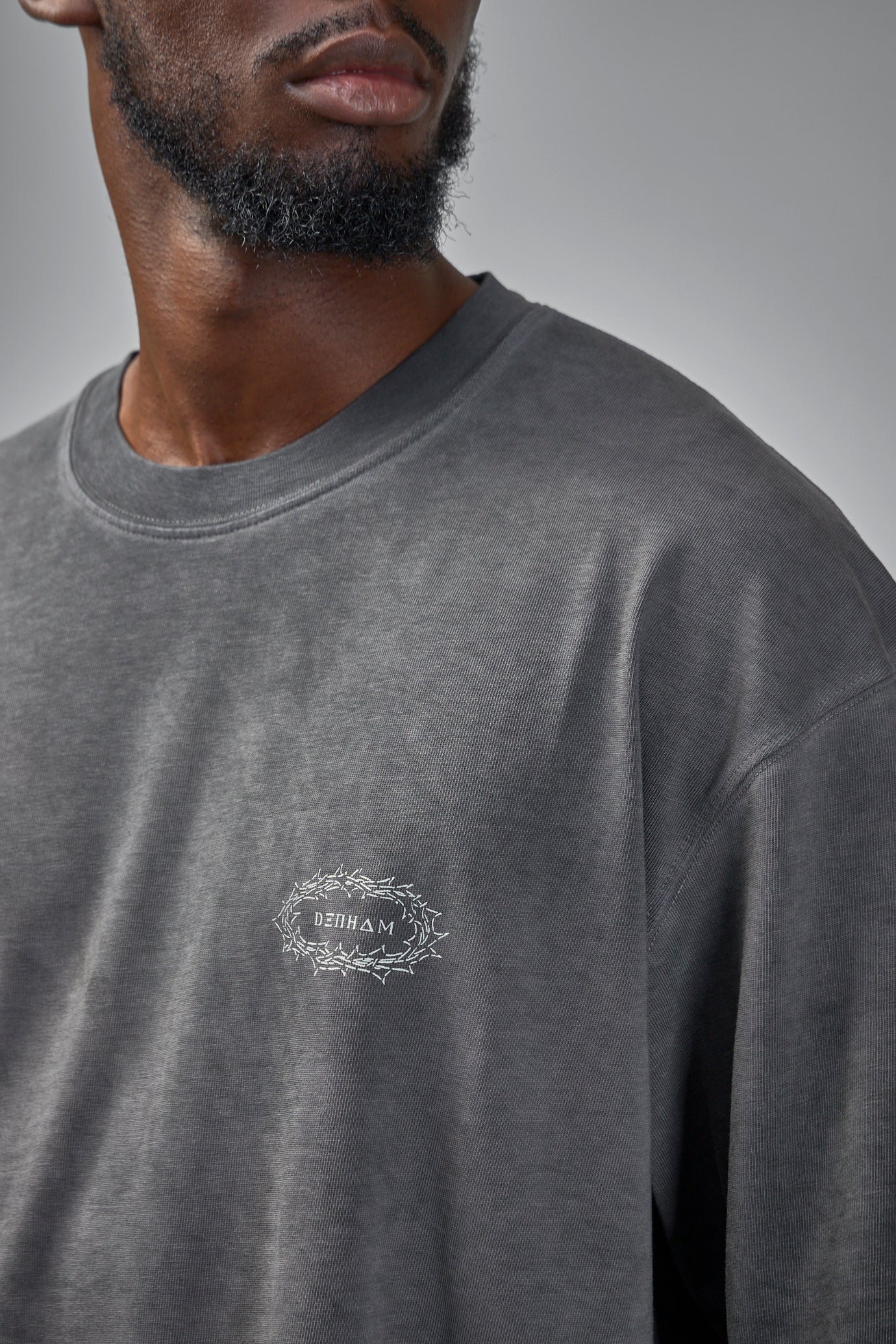 Denham Objects Tee Black - Relaxed Fit