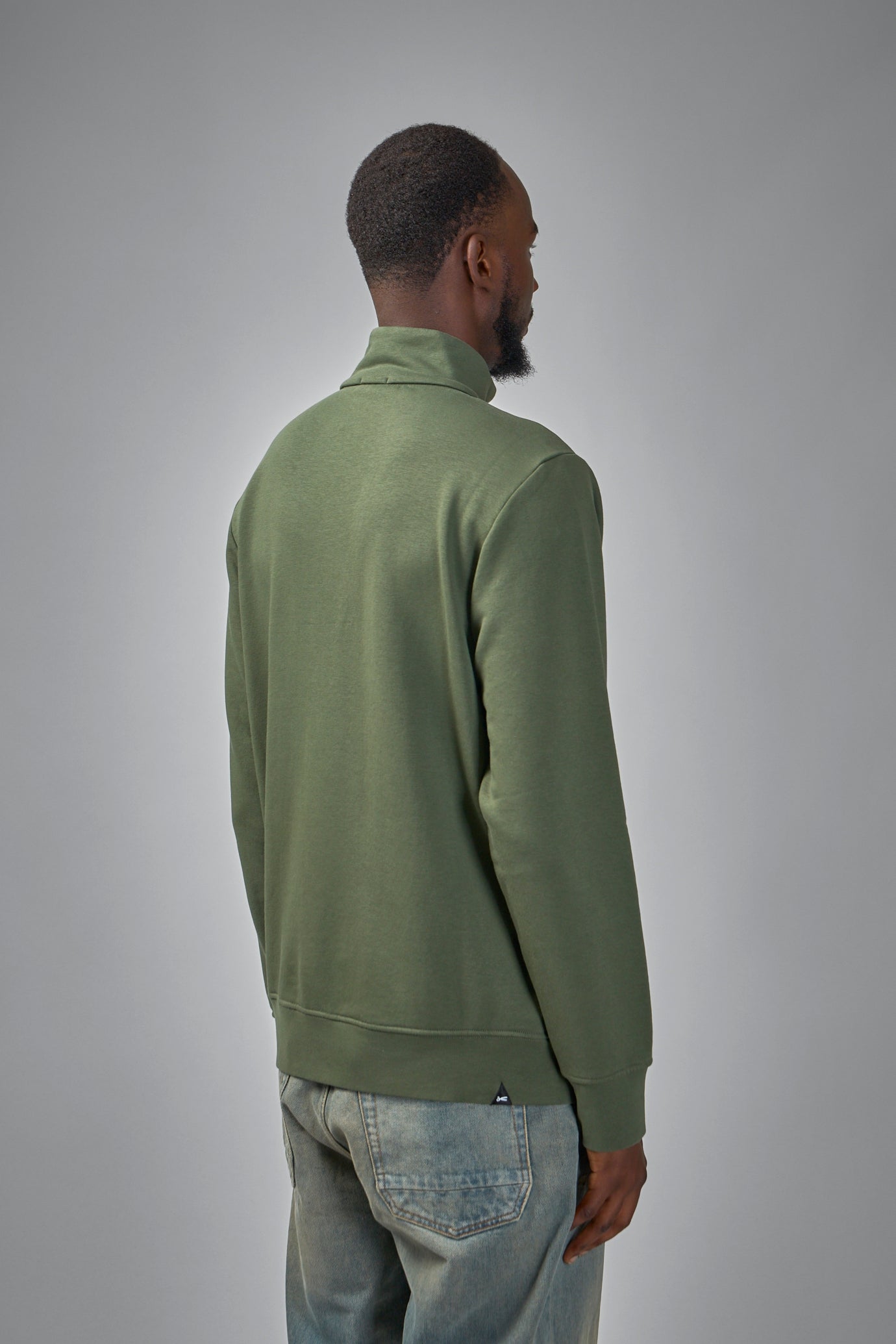 Scissor Half Zip Deep Green - Regular Fit