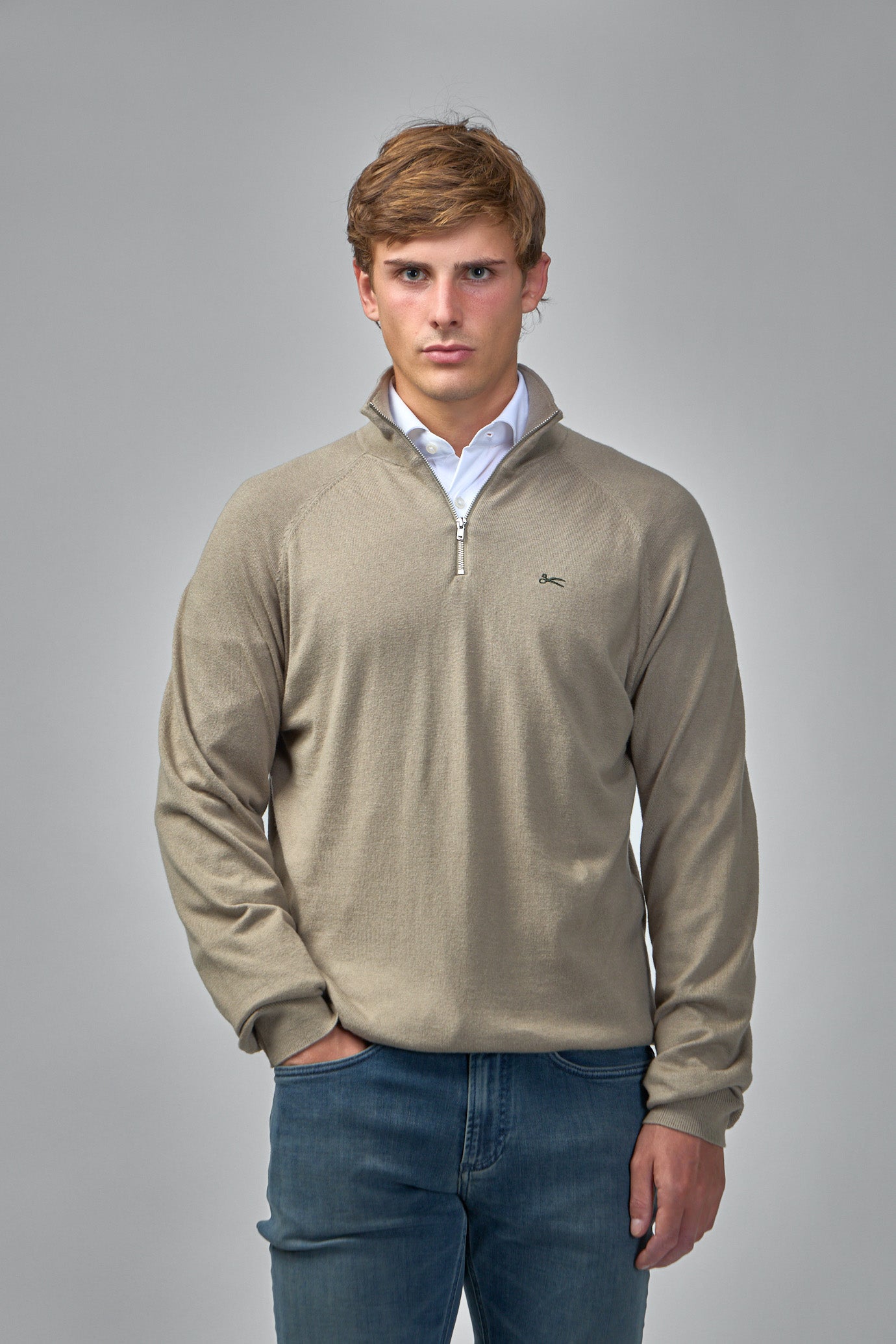 Scissor Raglan Half Zip LLB - Seneca Rock