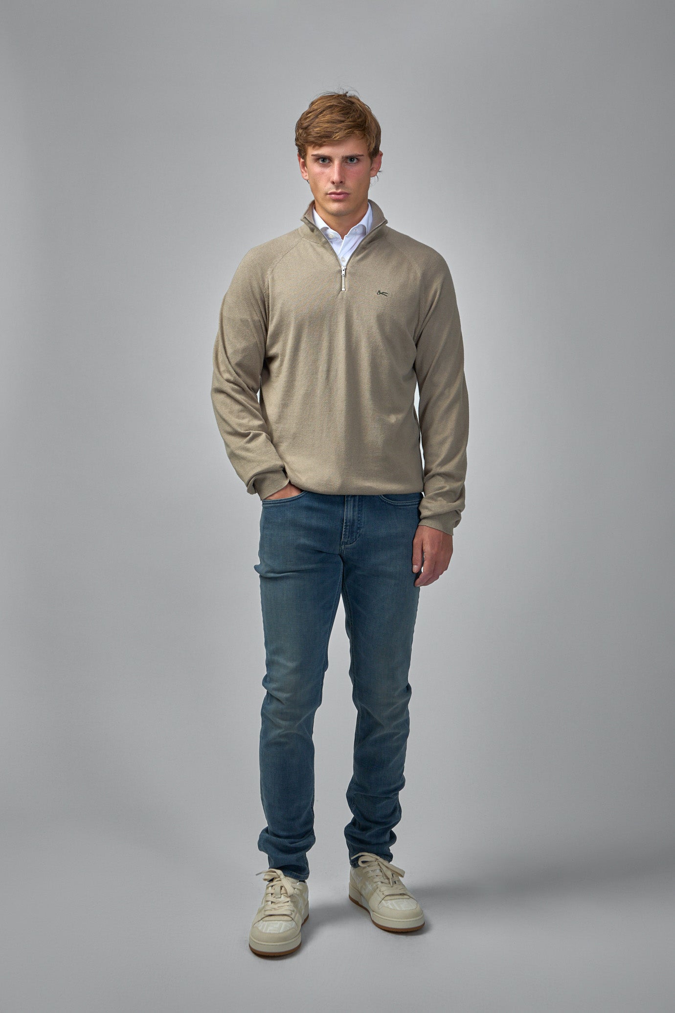 Scissor Raglan Half Zip LLB - Seneca Rock