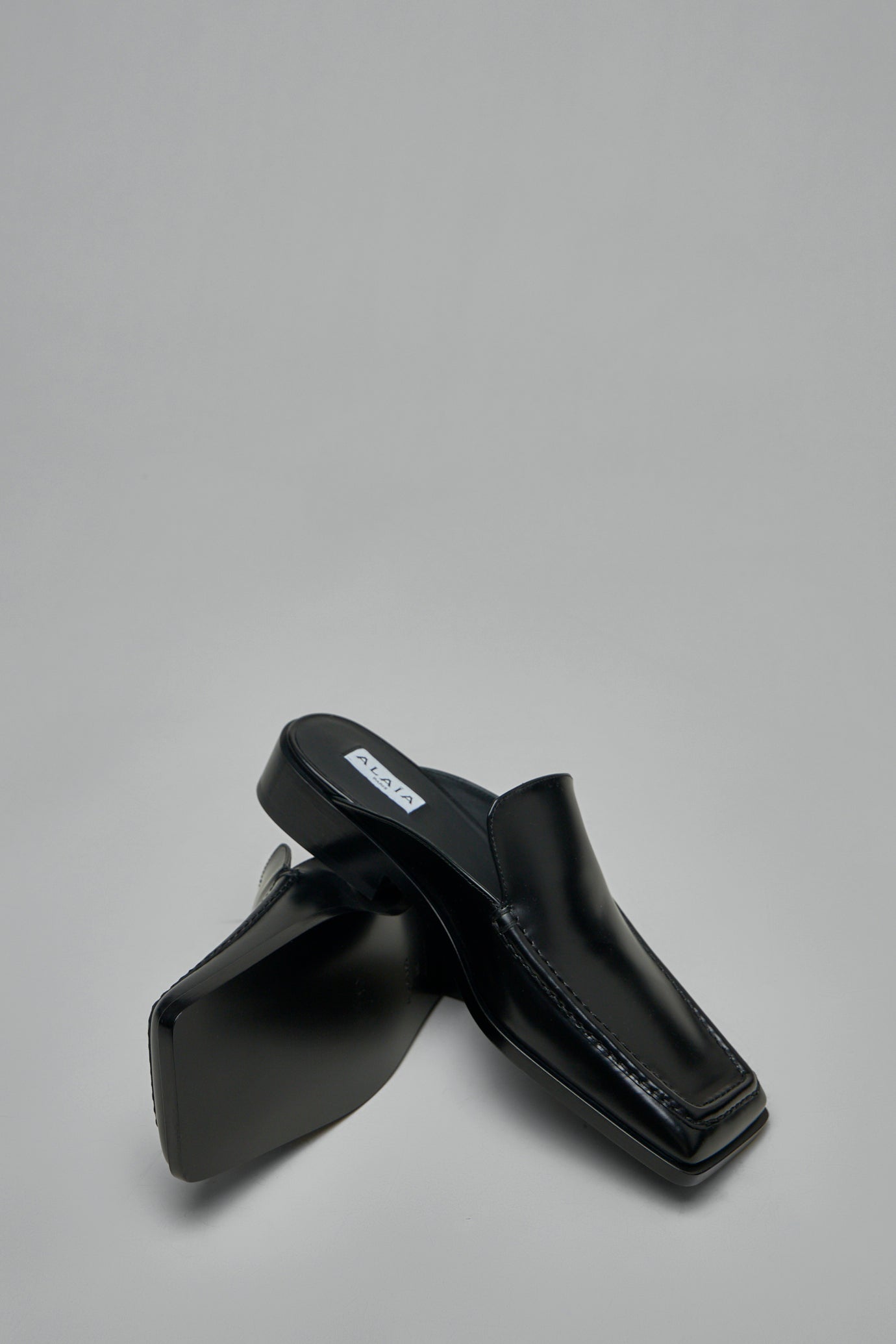 Square Loafer Mules