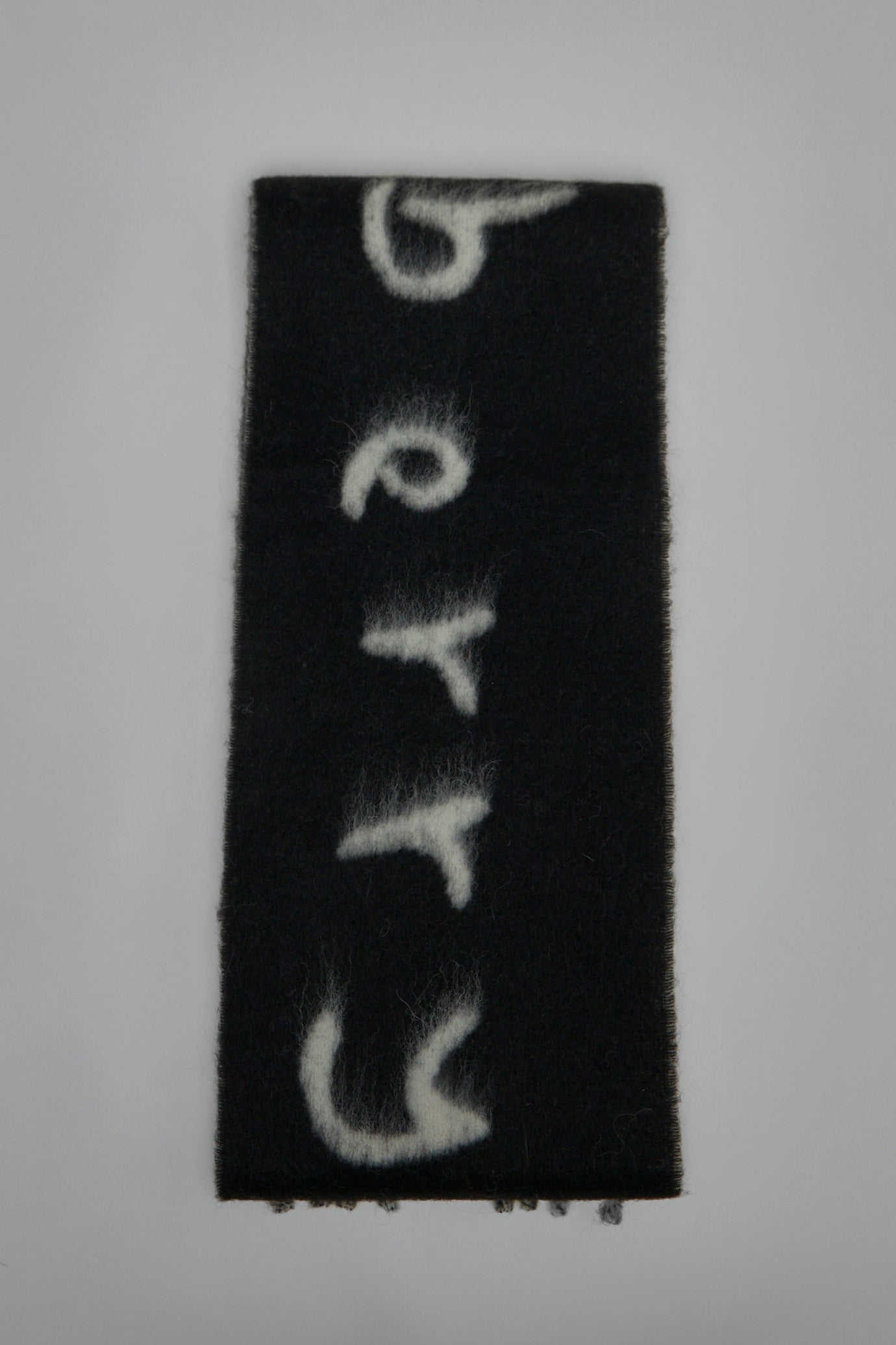 Reversible Logo Alpaca Wool Blend Scarf