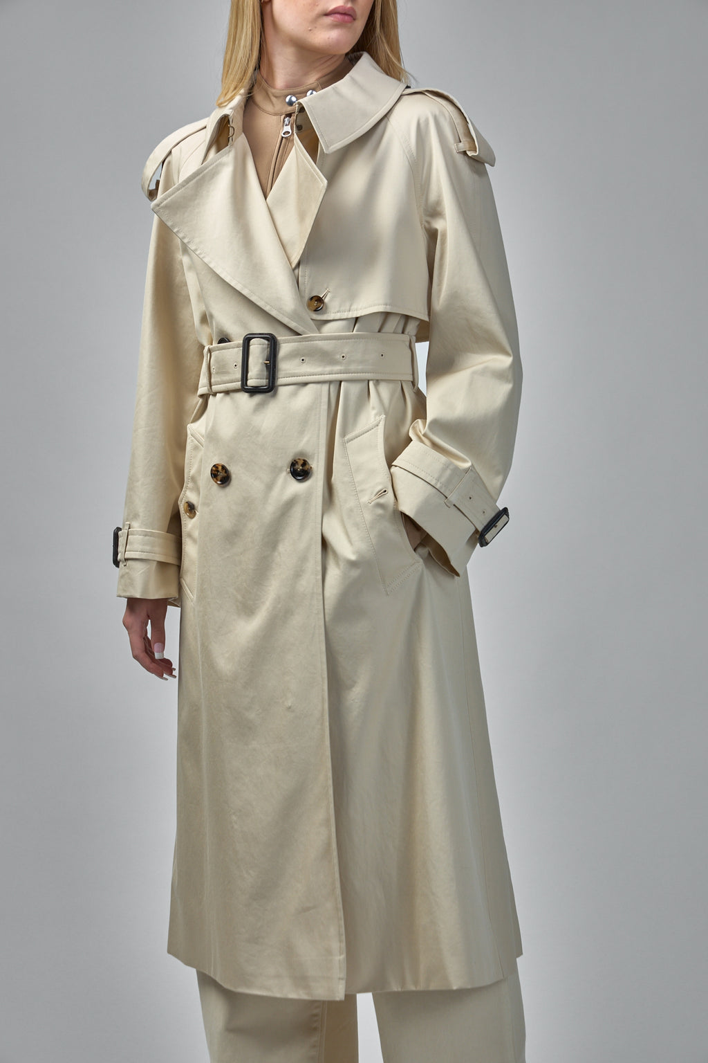 Long Gabardine Fitzrovia Trench Coat