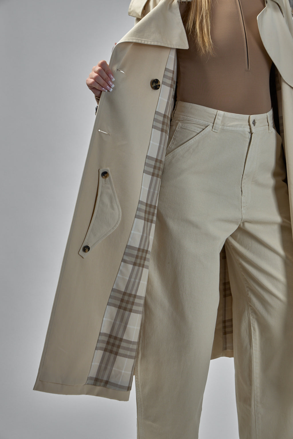 Long Gabardine Fitzrovia Trench Coat