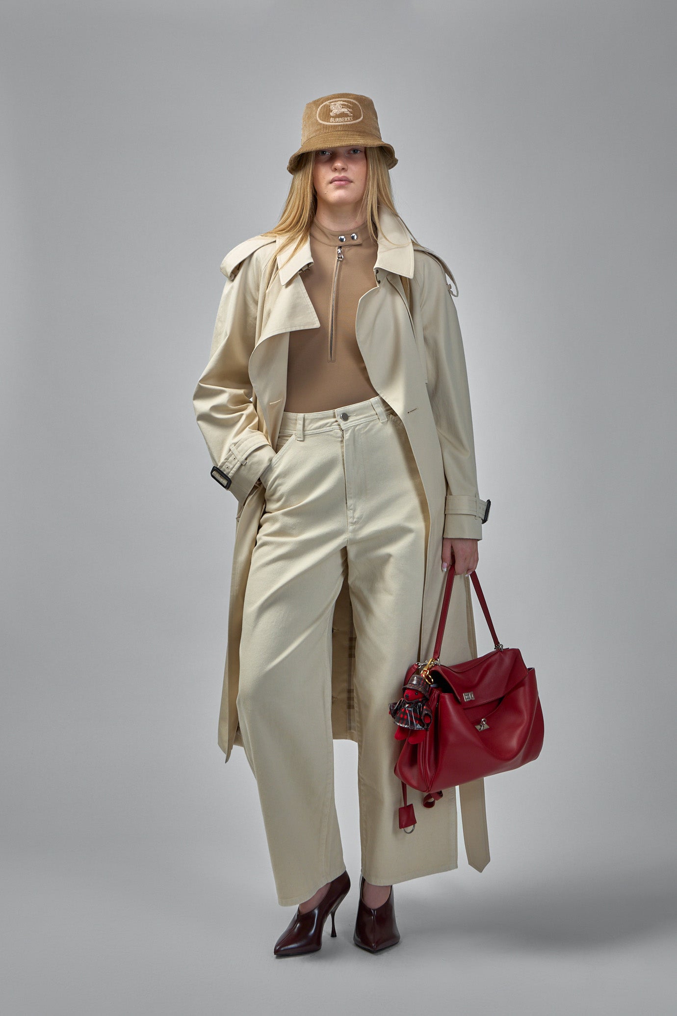Long Gabardine Fitzrovia Trench Coat