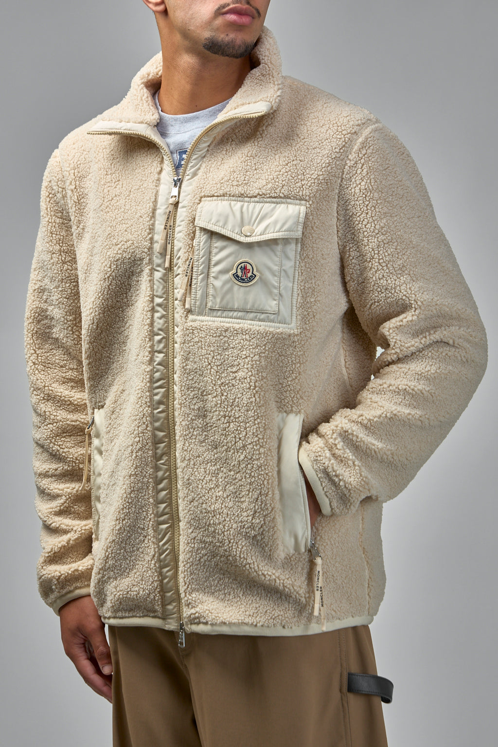 Teddy Zip-Up Sweatshirt With Pocket