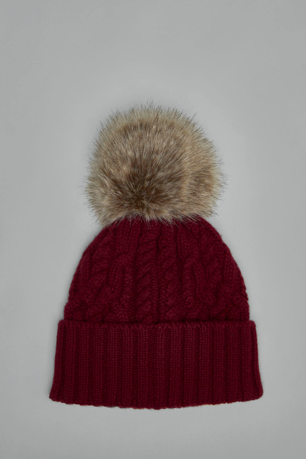 Cashmere Beanie with Pom Pom