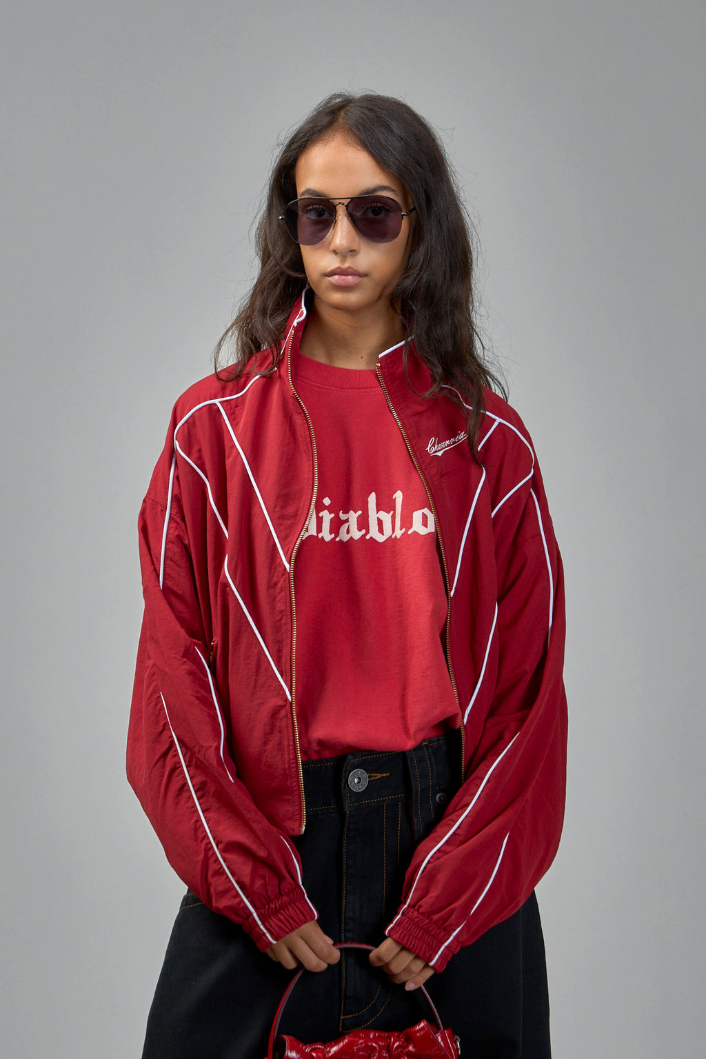 Cropped Bad Boy Jacket Red