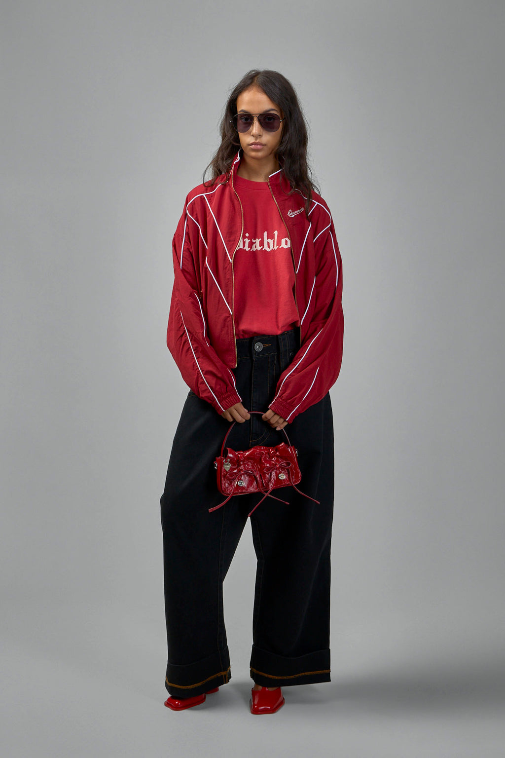 Cropped Bad Boy Jacket Red