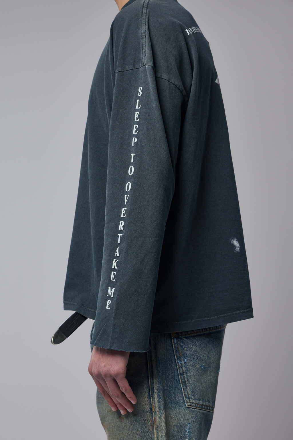 Never Wake Me Mockneck Long Sleeve T-Shirt