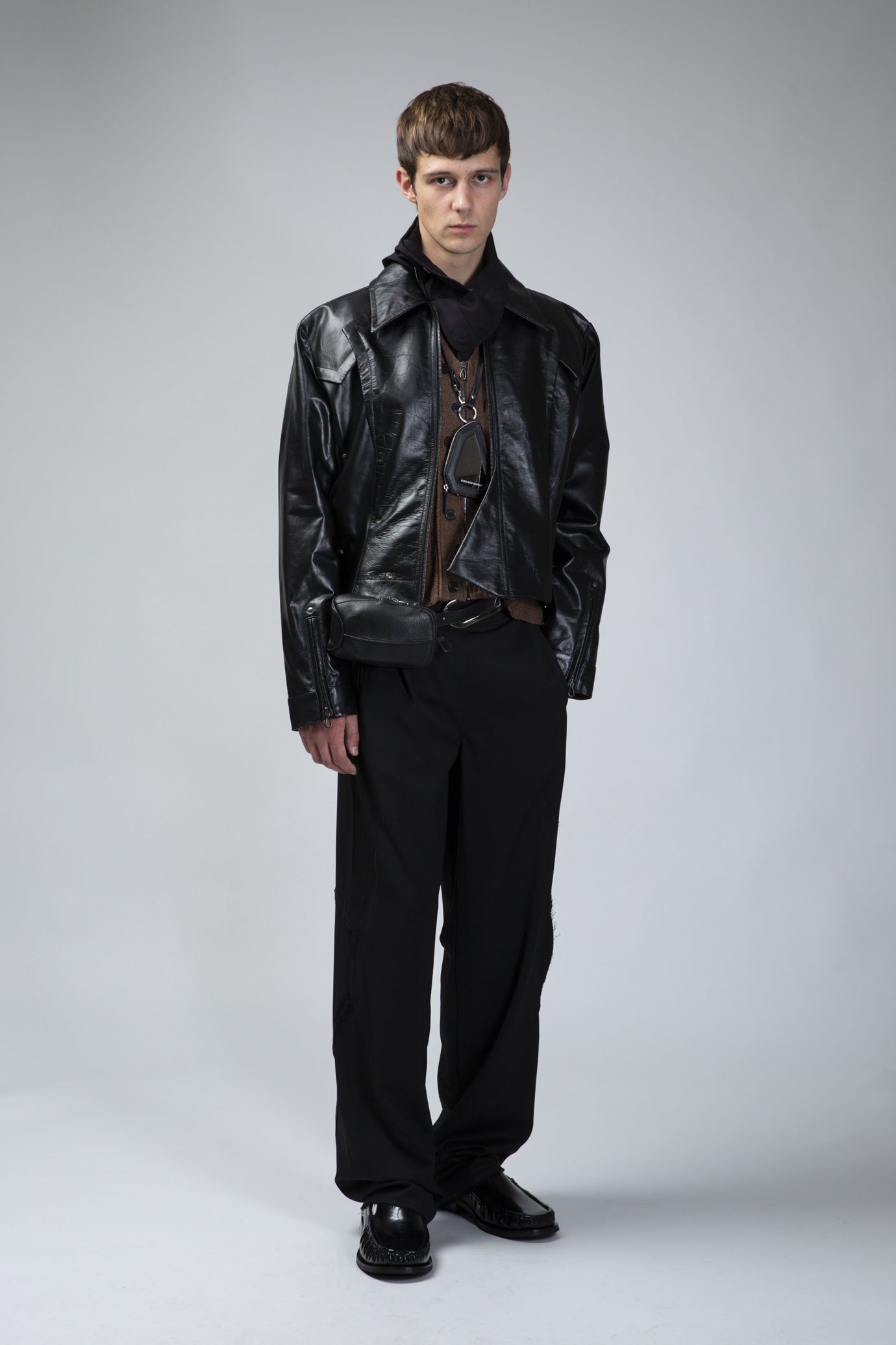 Kraner Cropped Leather Blouson