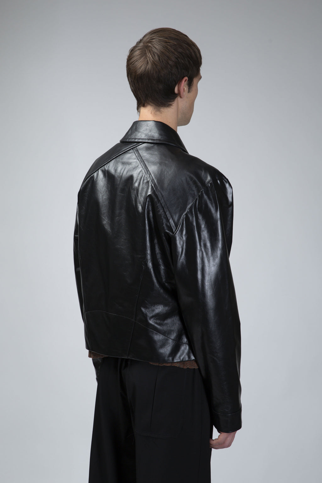 Kraner Cropped Leather Blouson