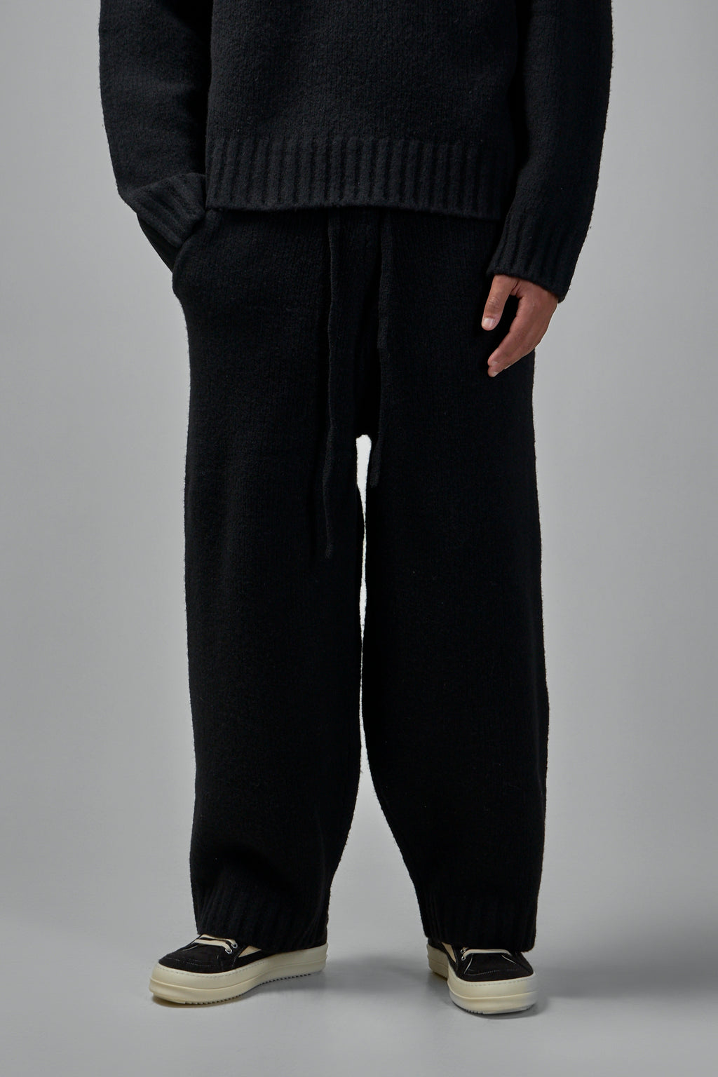 Wool Knit Stacks Pants