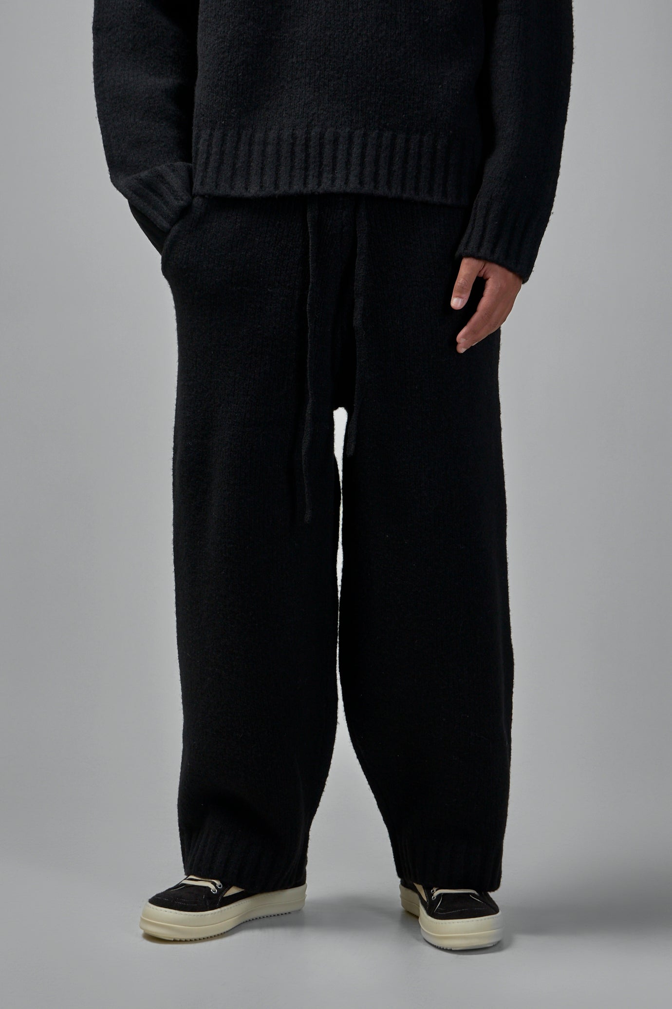 Wool Knit Stacks Pants