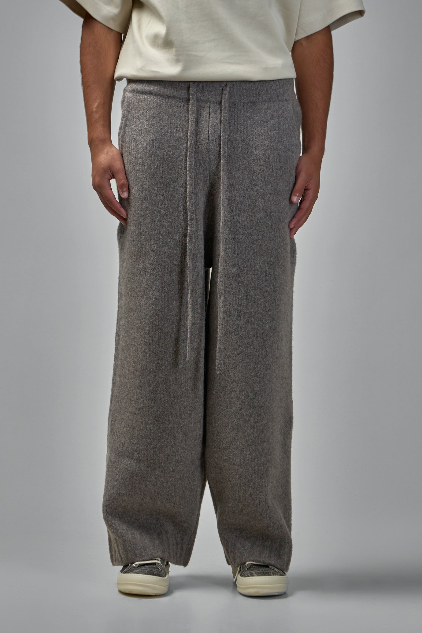 Wool Knit Stacks Pants