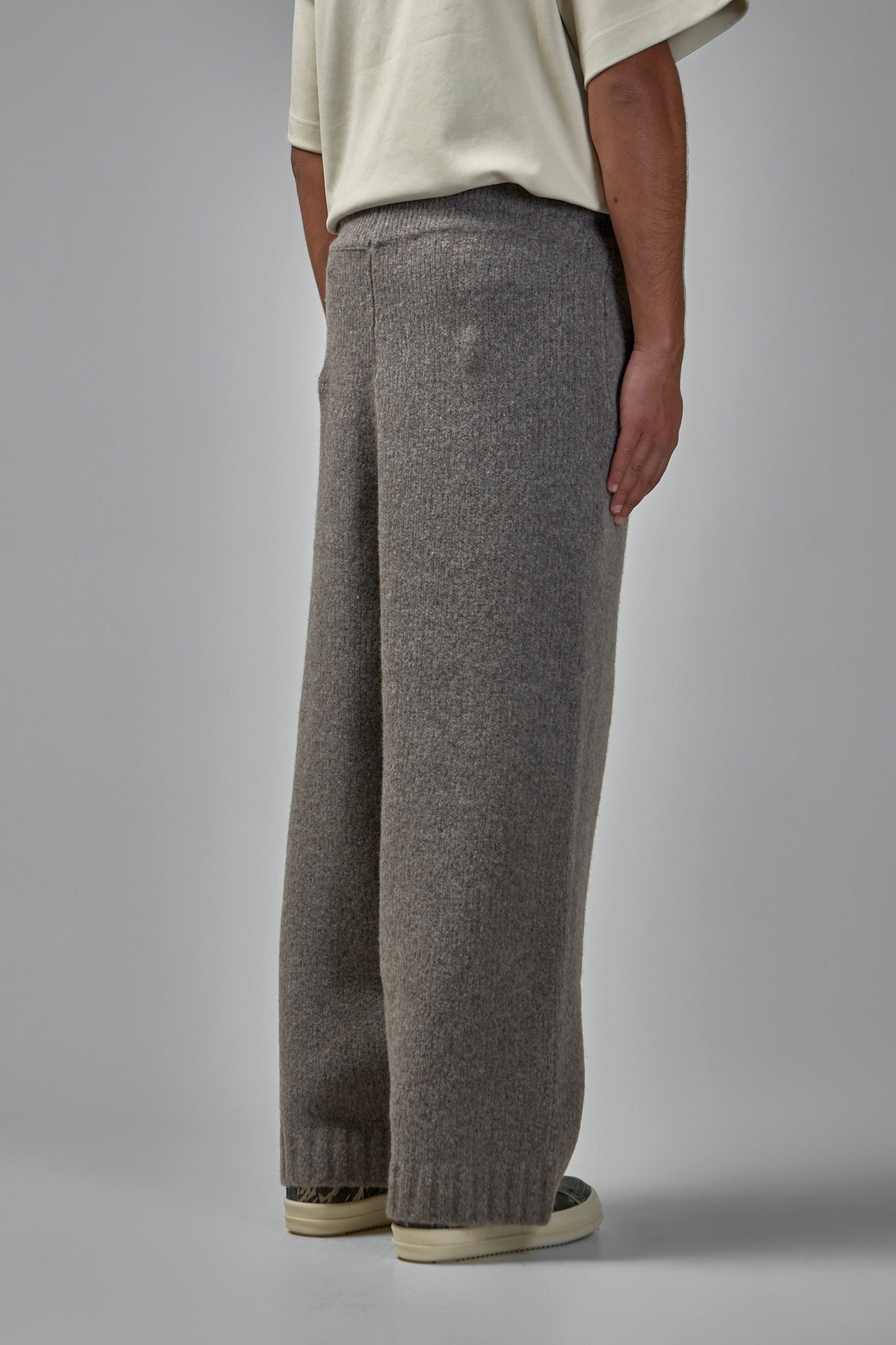 Wool Knit Stacks Pants