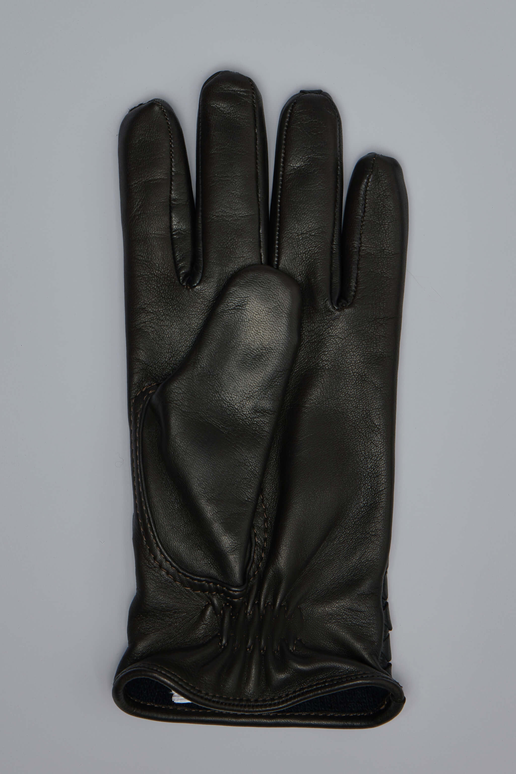 Intrecciato Leather Gloves Fondant