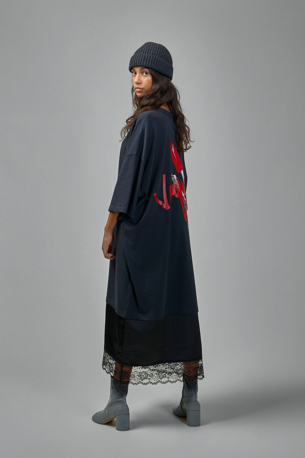 Slip Skirt Tall Tee Midi Dress