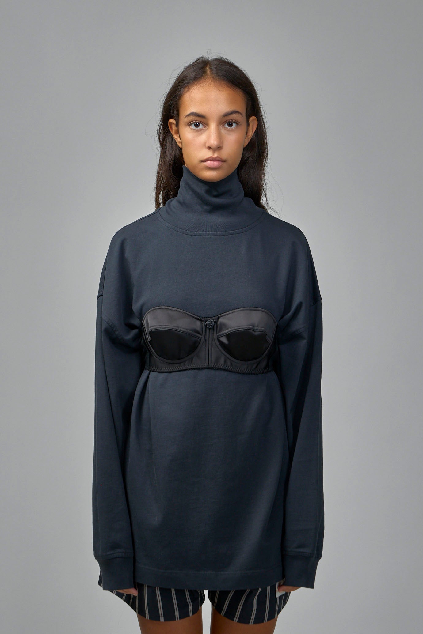 Balconette Bra Turtleneck T-Shirt Knit