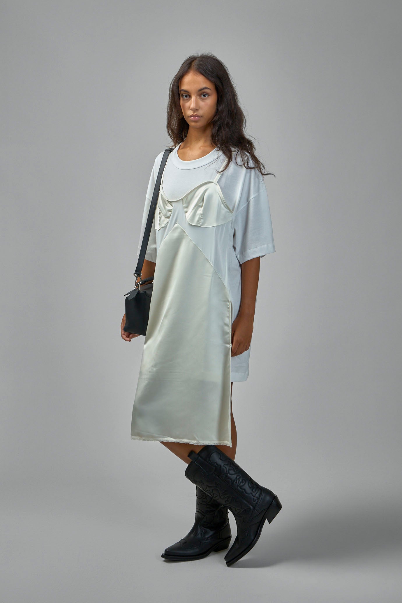 Slip Skirt Tall Tee Midi Dress