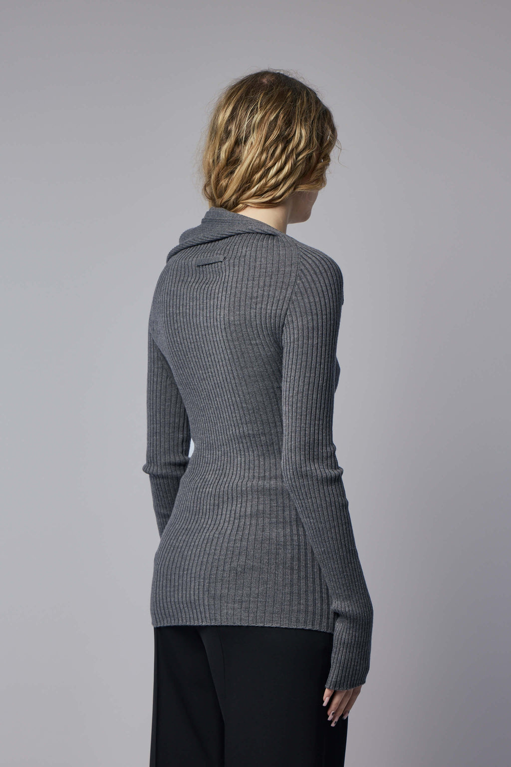 Merino Wool Asymetric Pullover