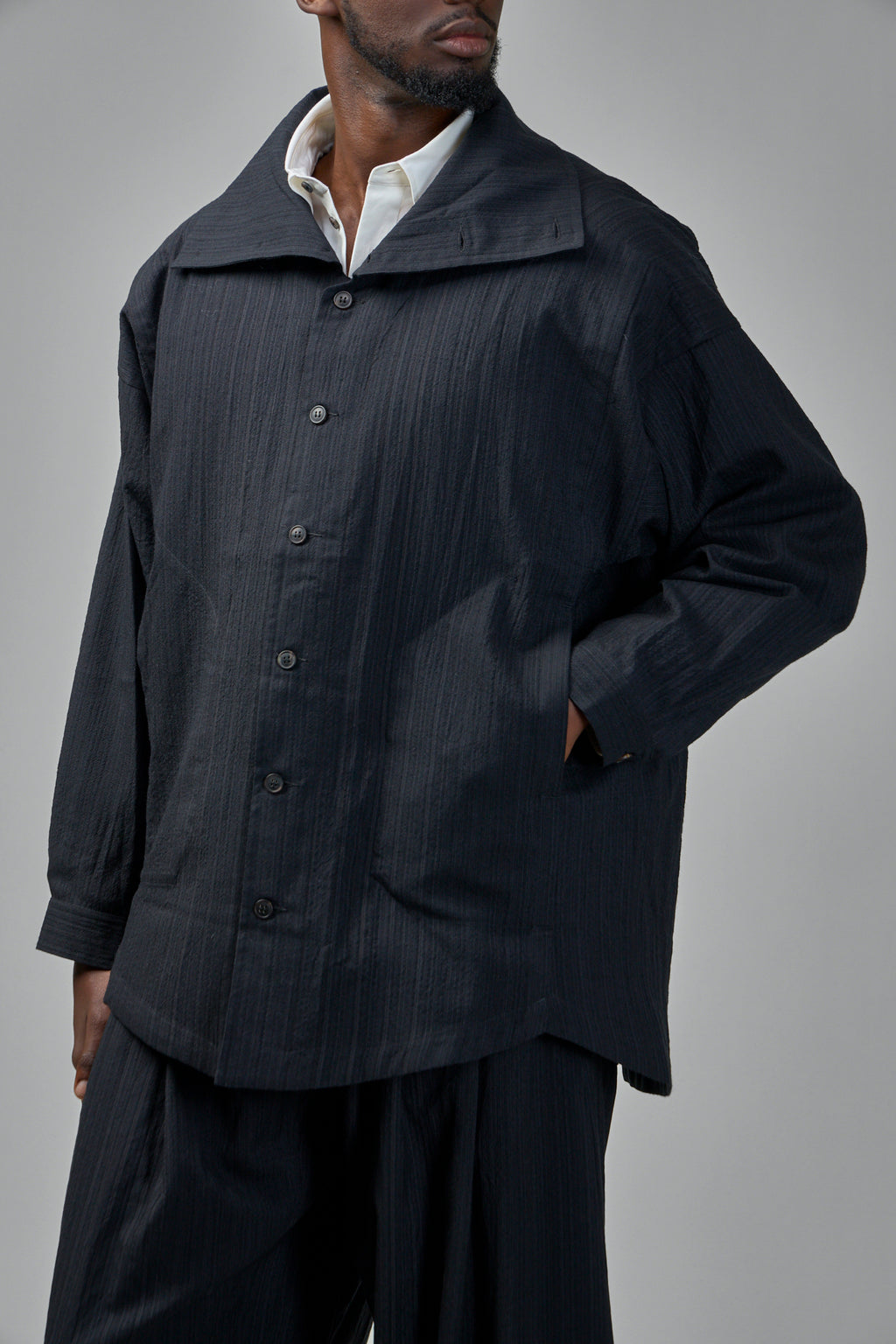 Shirt#110 Medium Seersucker