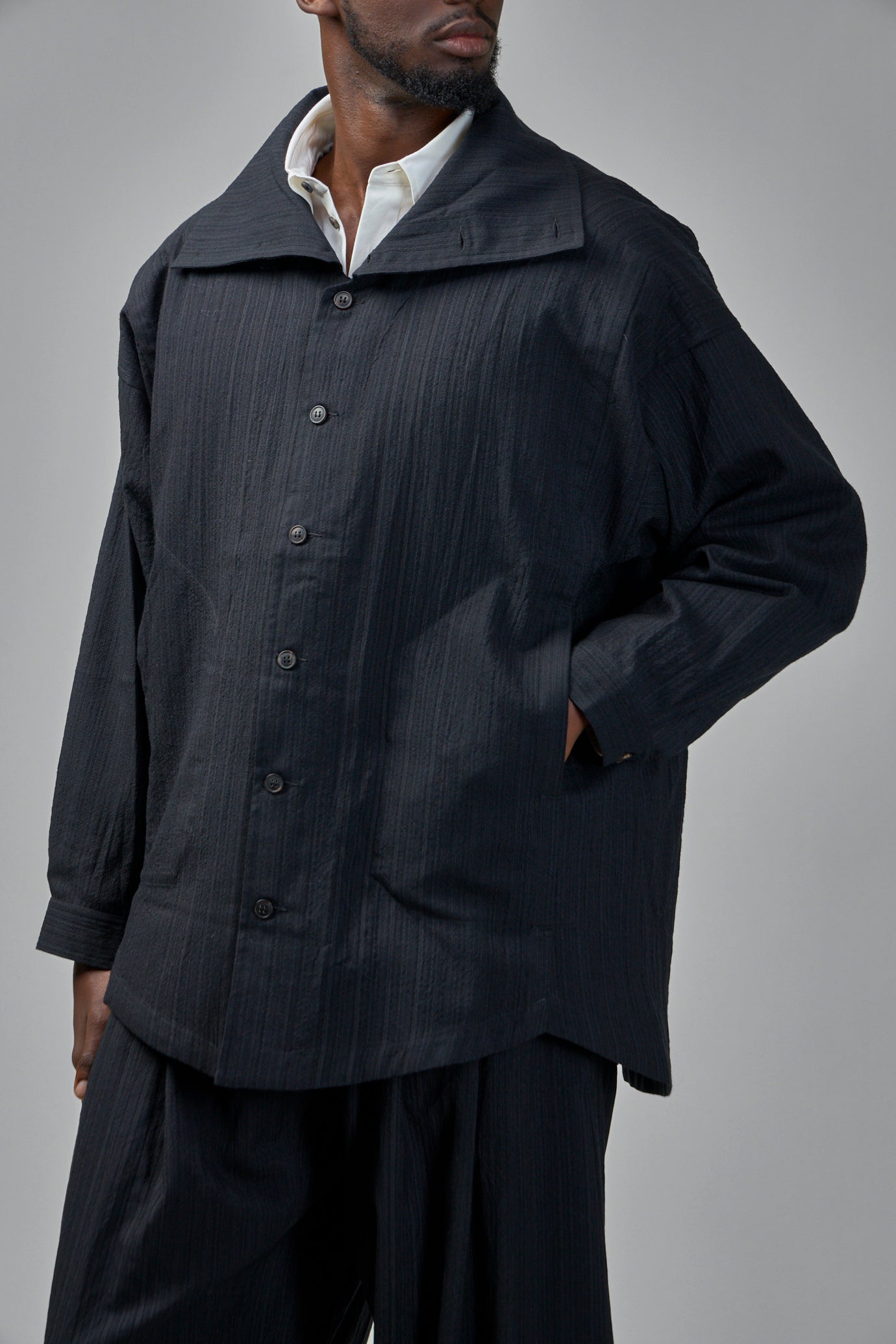 Shirt#110 Medium Seersucker