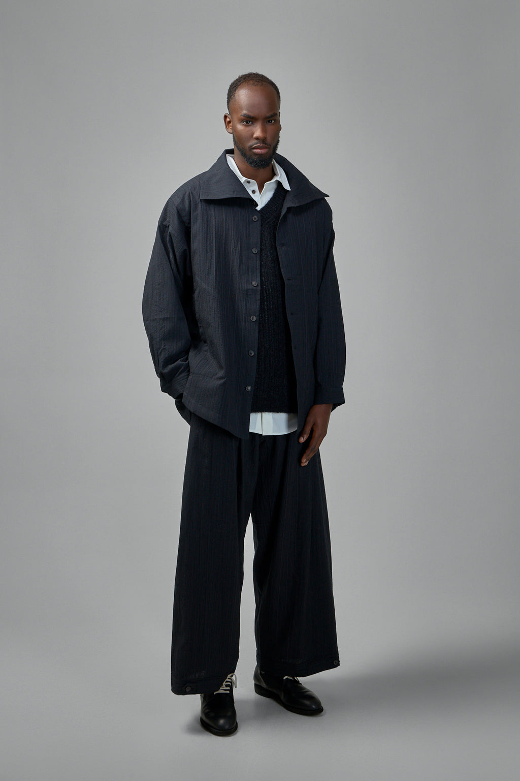 Shirt#110 Medium Seersucker