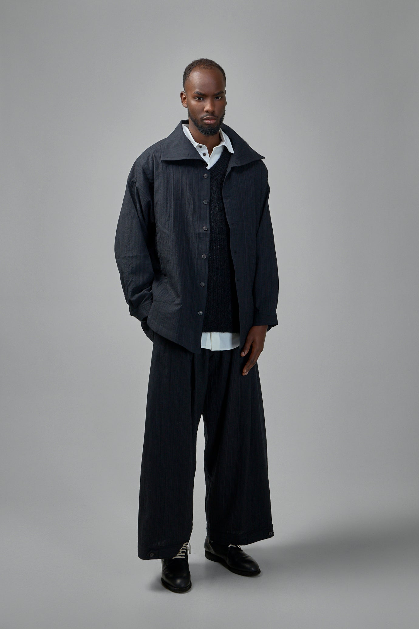 Shirt#110 Medium Seersucker