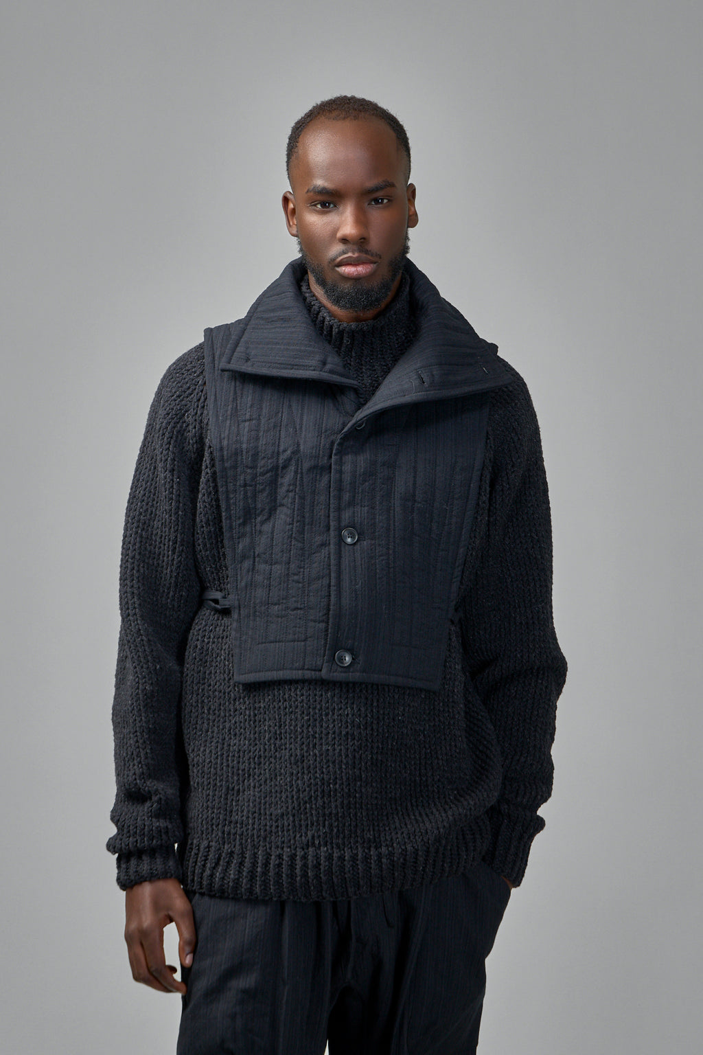 Collar Piece#2 Medium Seersucker