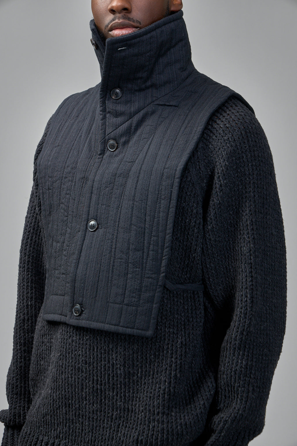 Collar Piece#2 Medium Seersucker