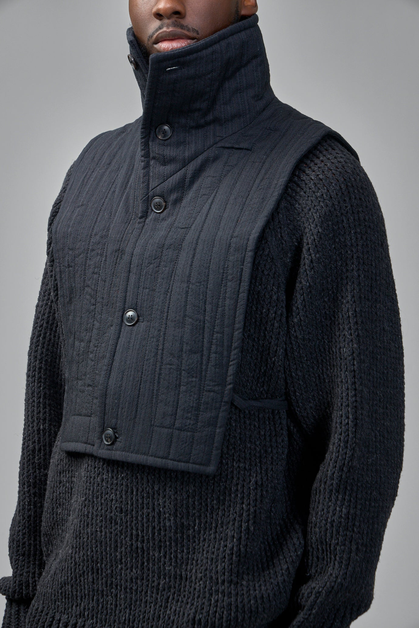 Collar Piece#2 Medium Seersucker