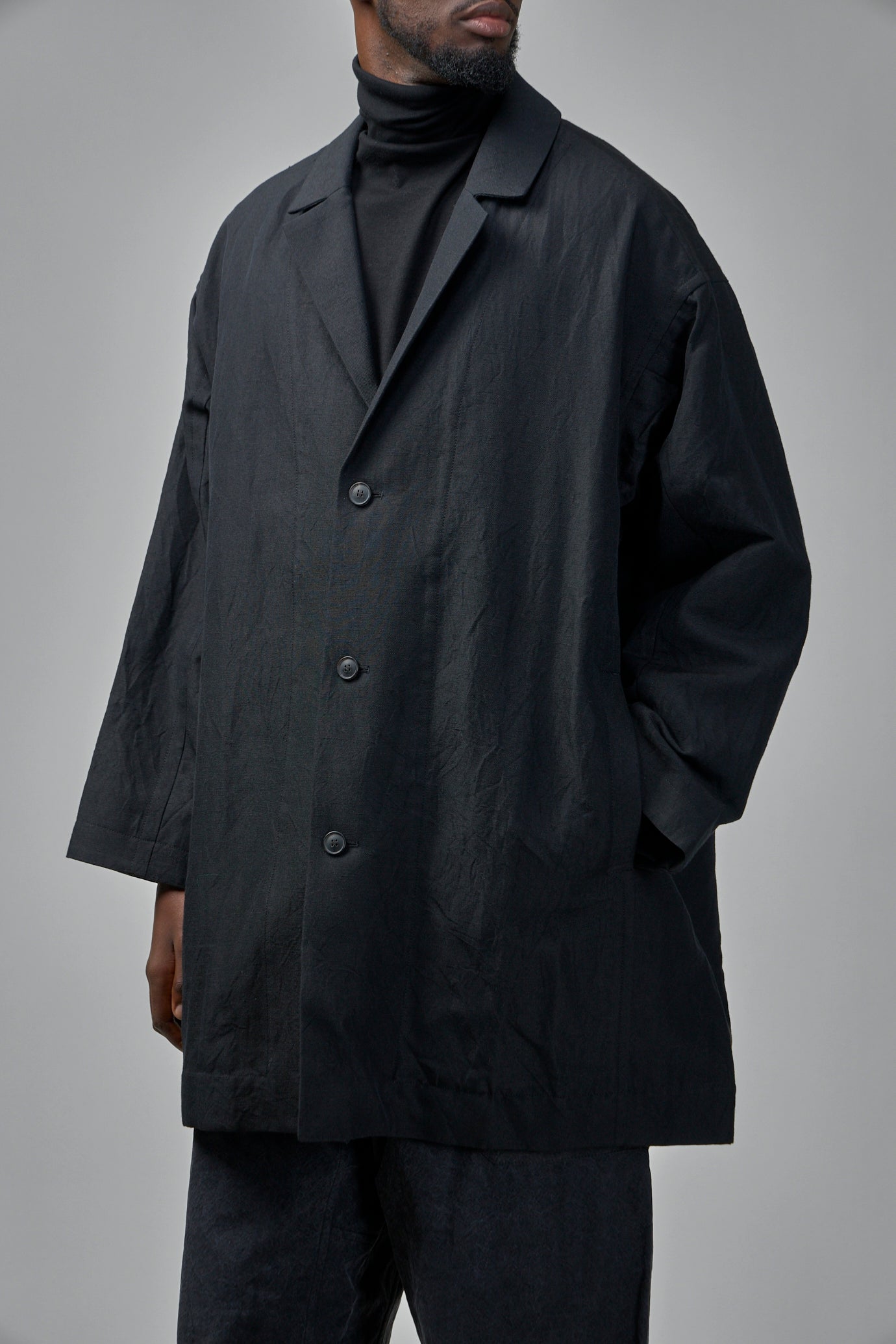 Coat#33 Linen Wool Twill