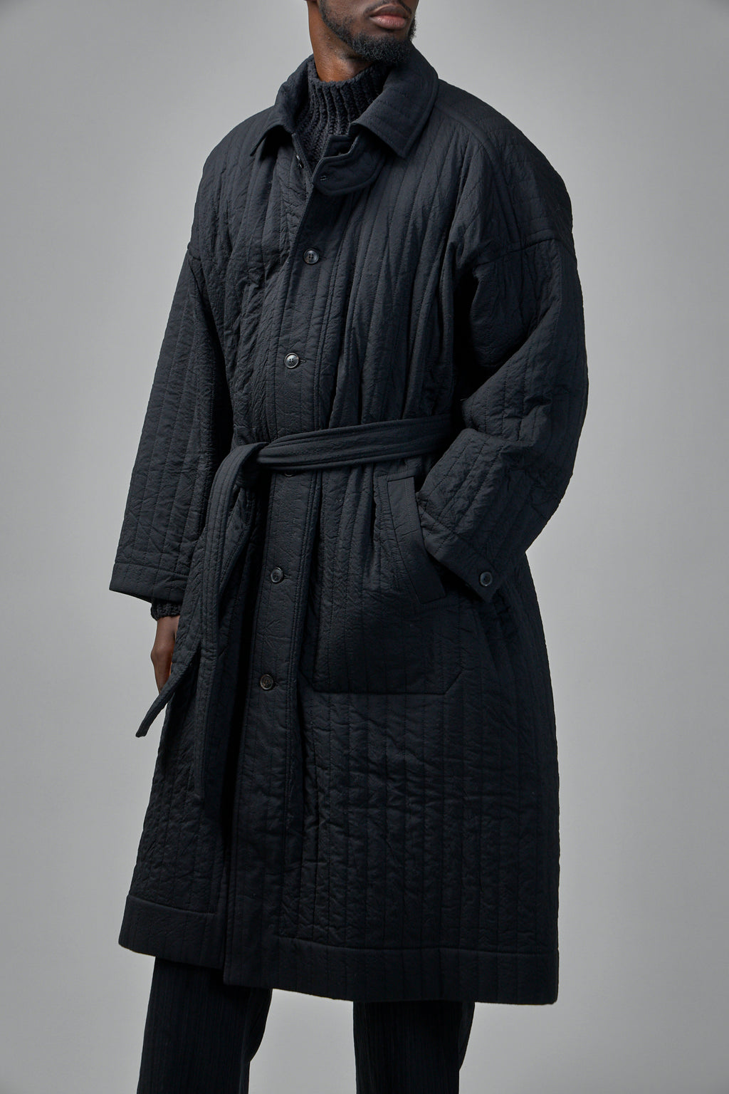 Coat#34 Wool Silk Cloth