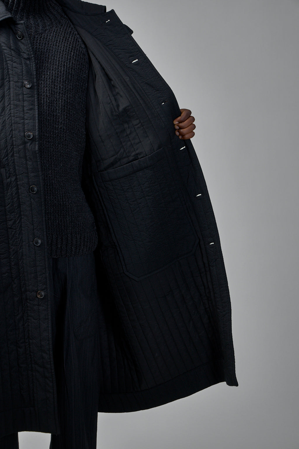 Coat#34 Wool Silk Cloth