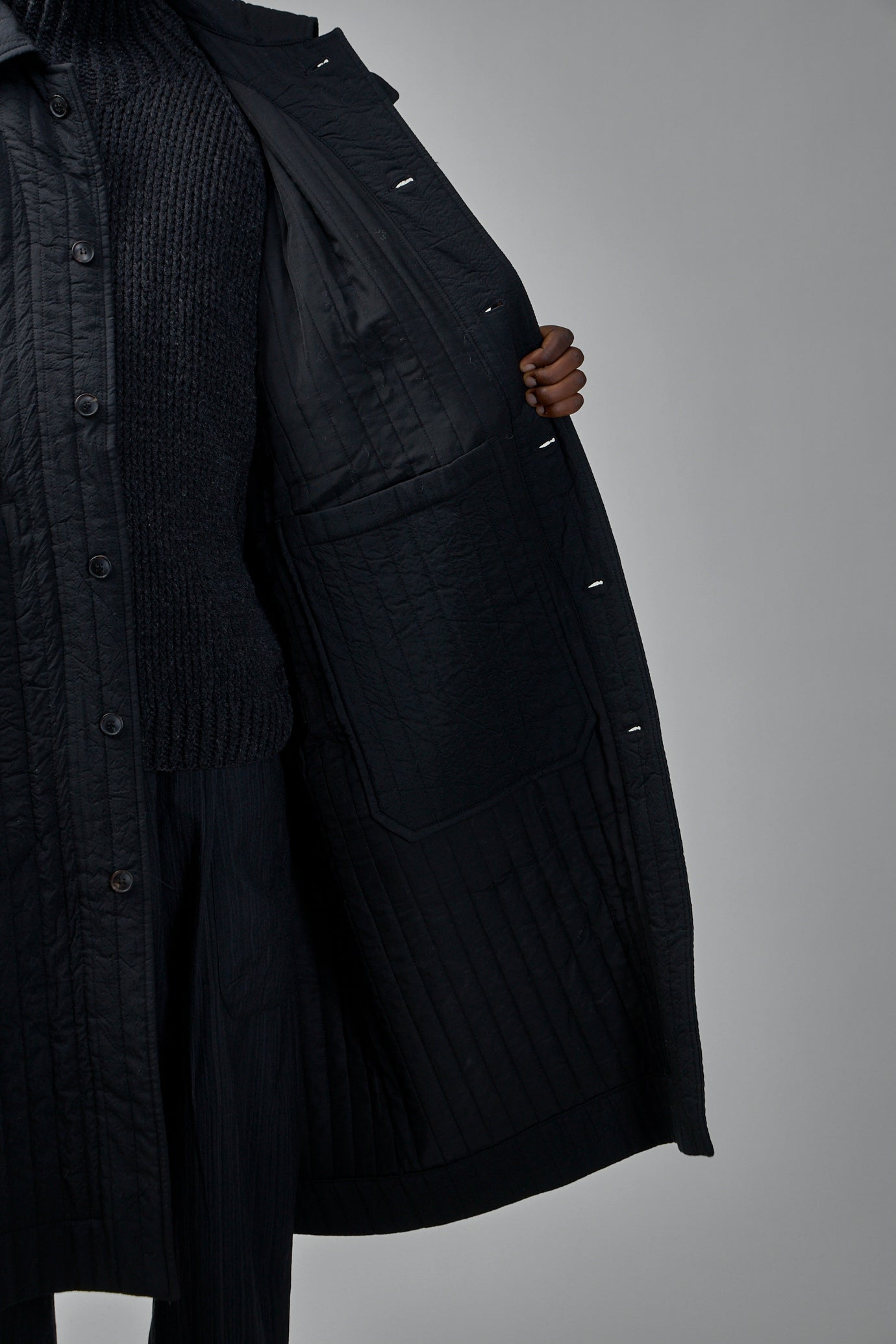 Coat#34 Wool Silk Cloth