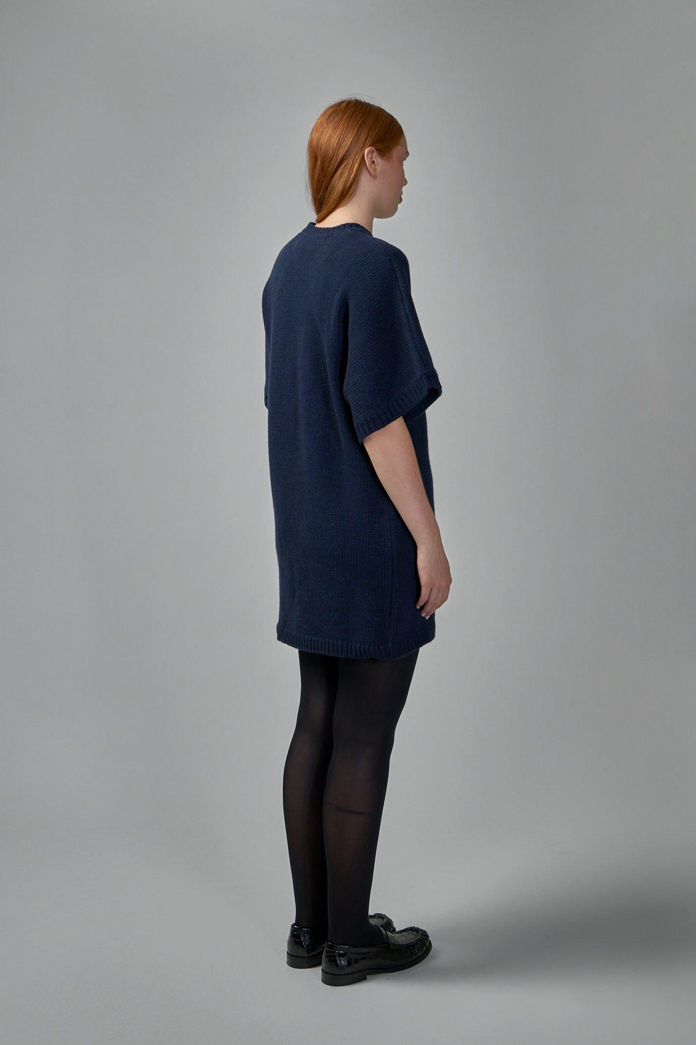 Chunky Wool Mix T-shirt Dress