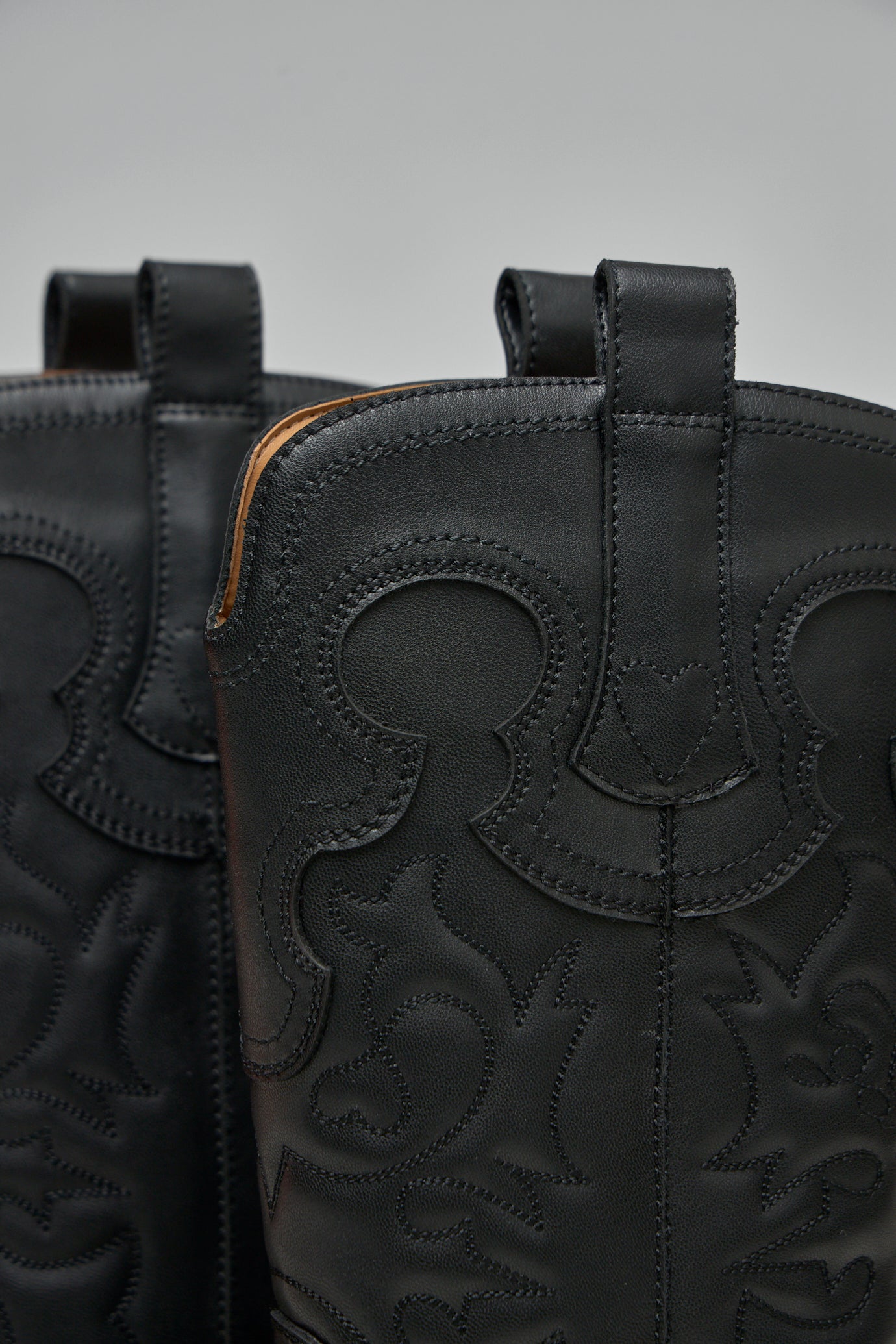 Mid Shaft Embroidered Western Boots