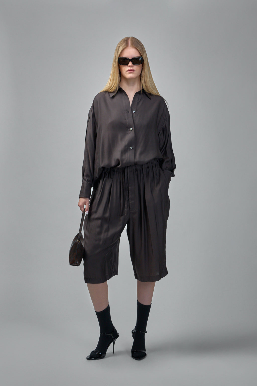 Found Silk Habotai Pants