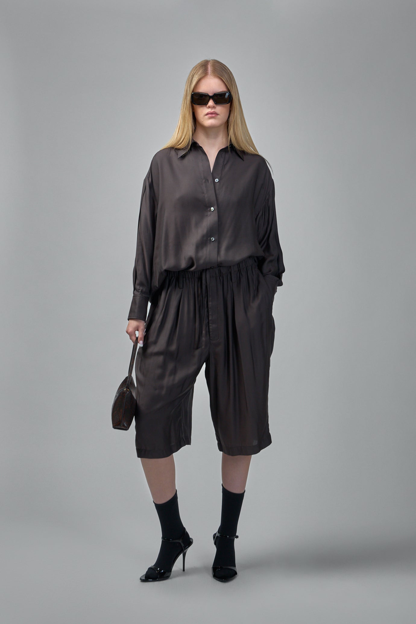 Found Silk Habotai Pants