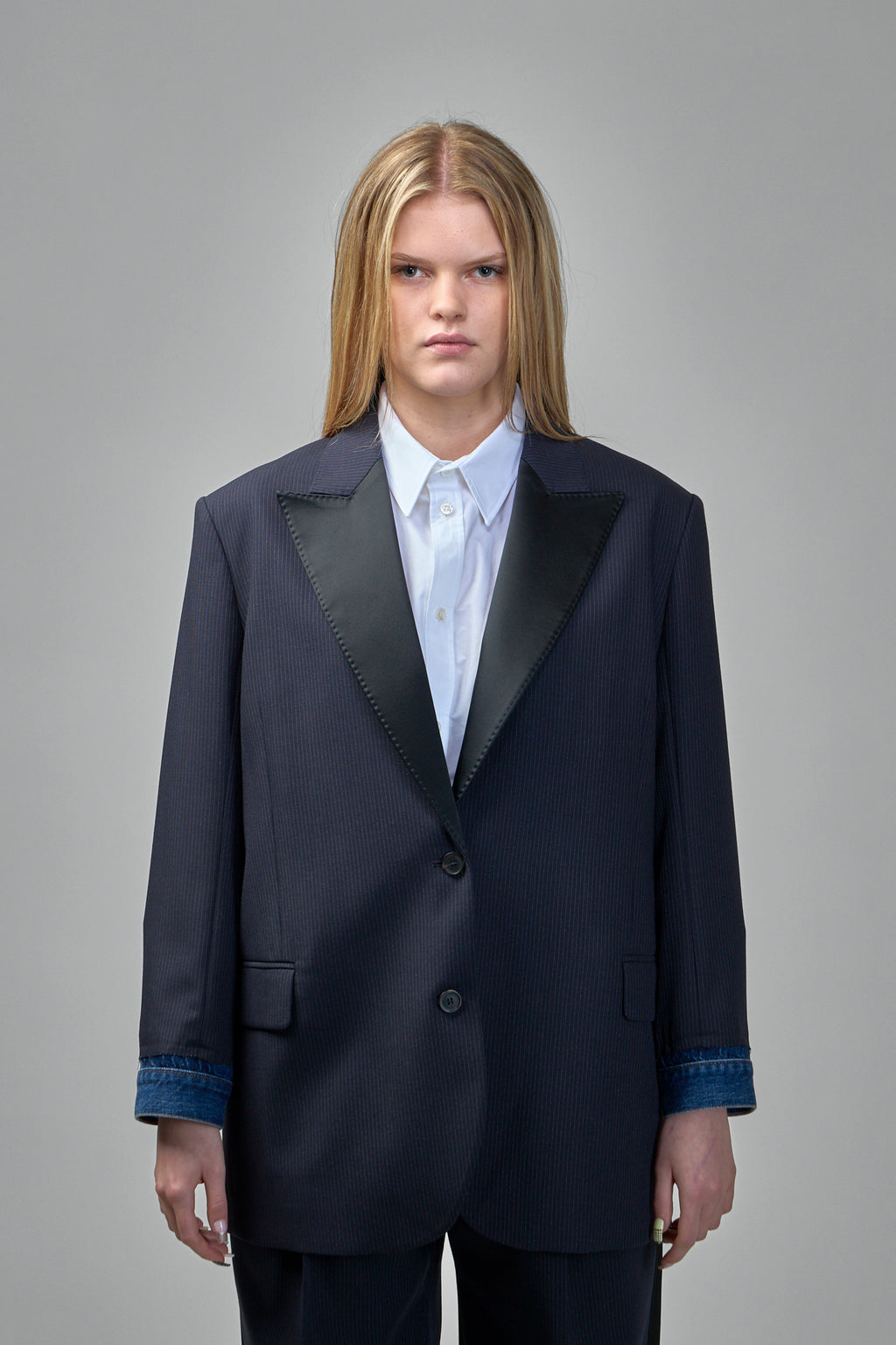 Devotion Pinstripe Blazer