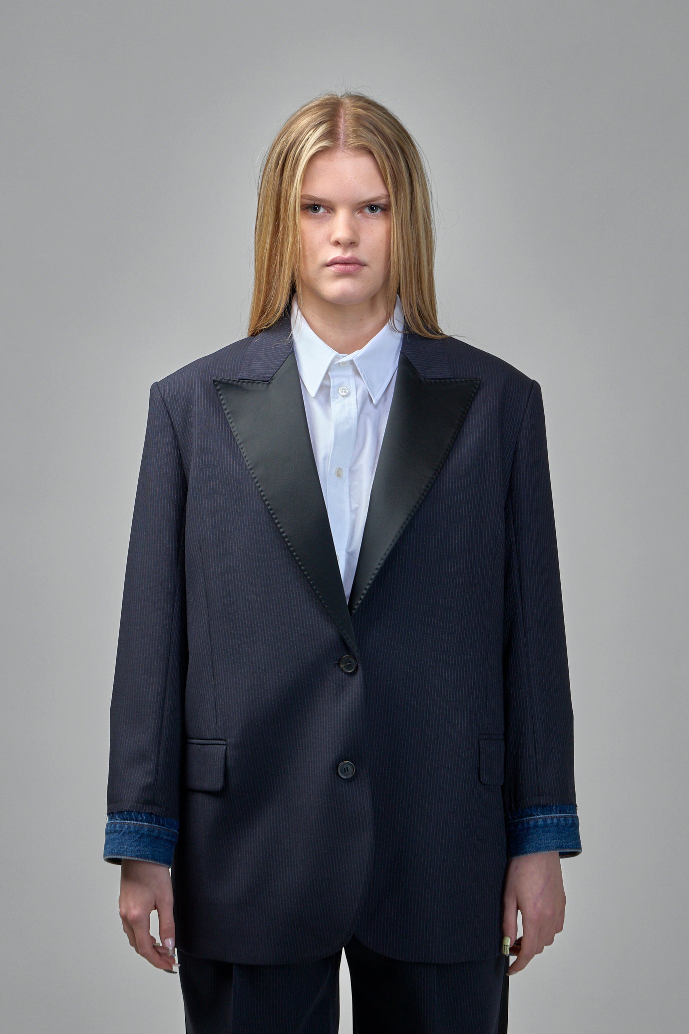 Devotion Pinstripe Blazer