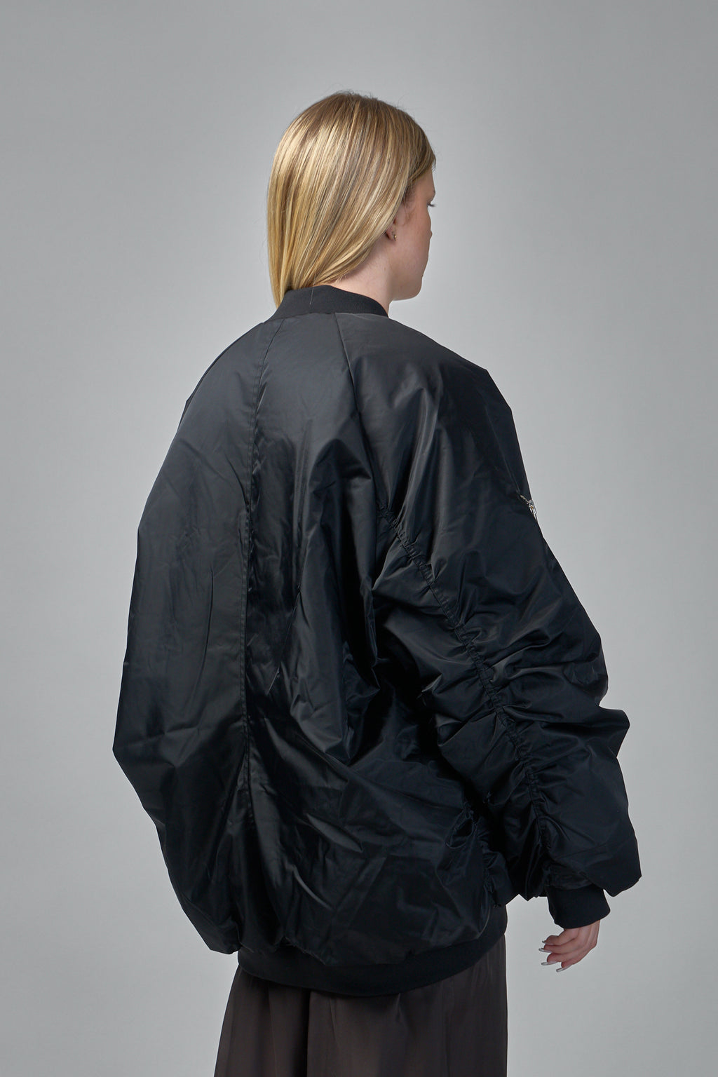 Nylon Bomber Jacket Coat