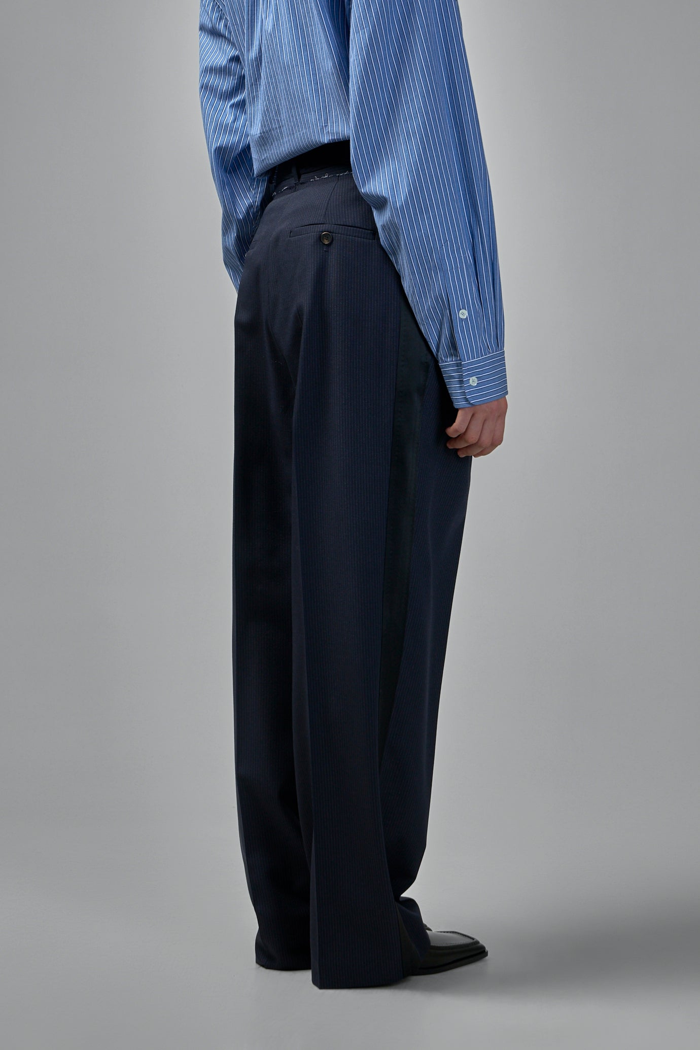 Jump Pinstripe Pleat Pants