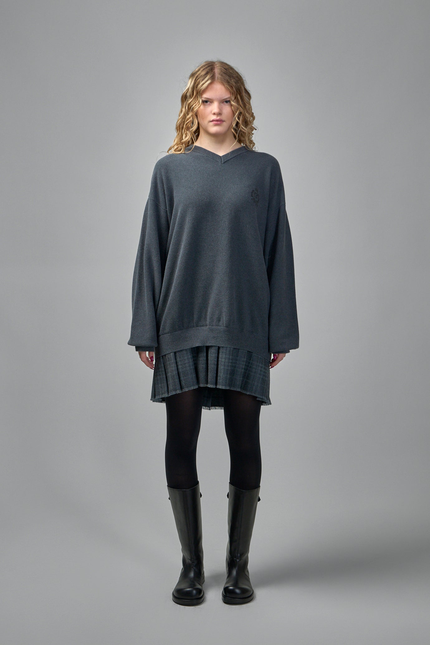 Layered Sweater Dress