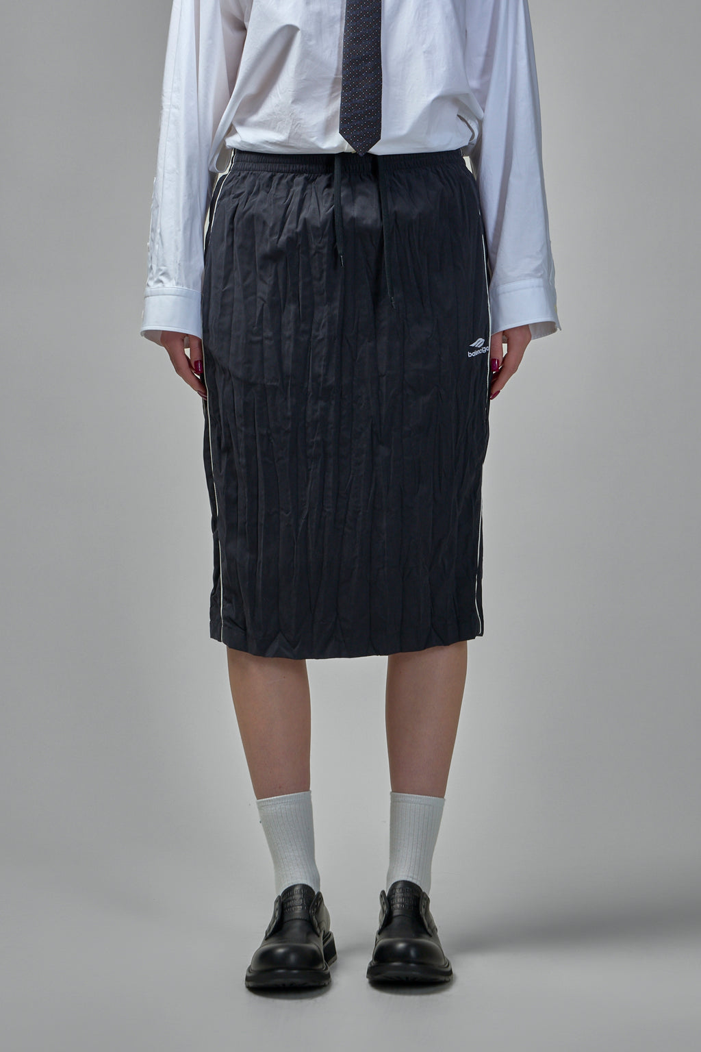 Pleated Tracksuit Dress