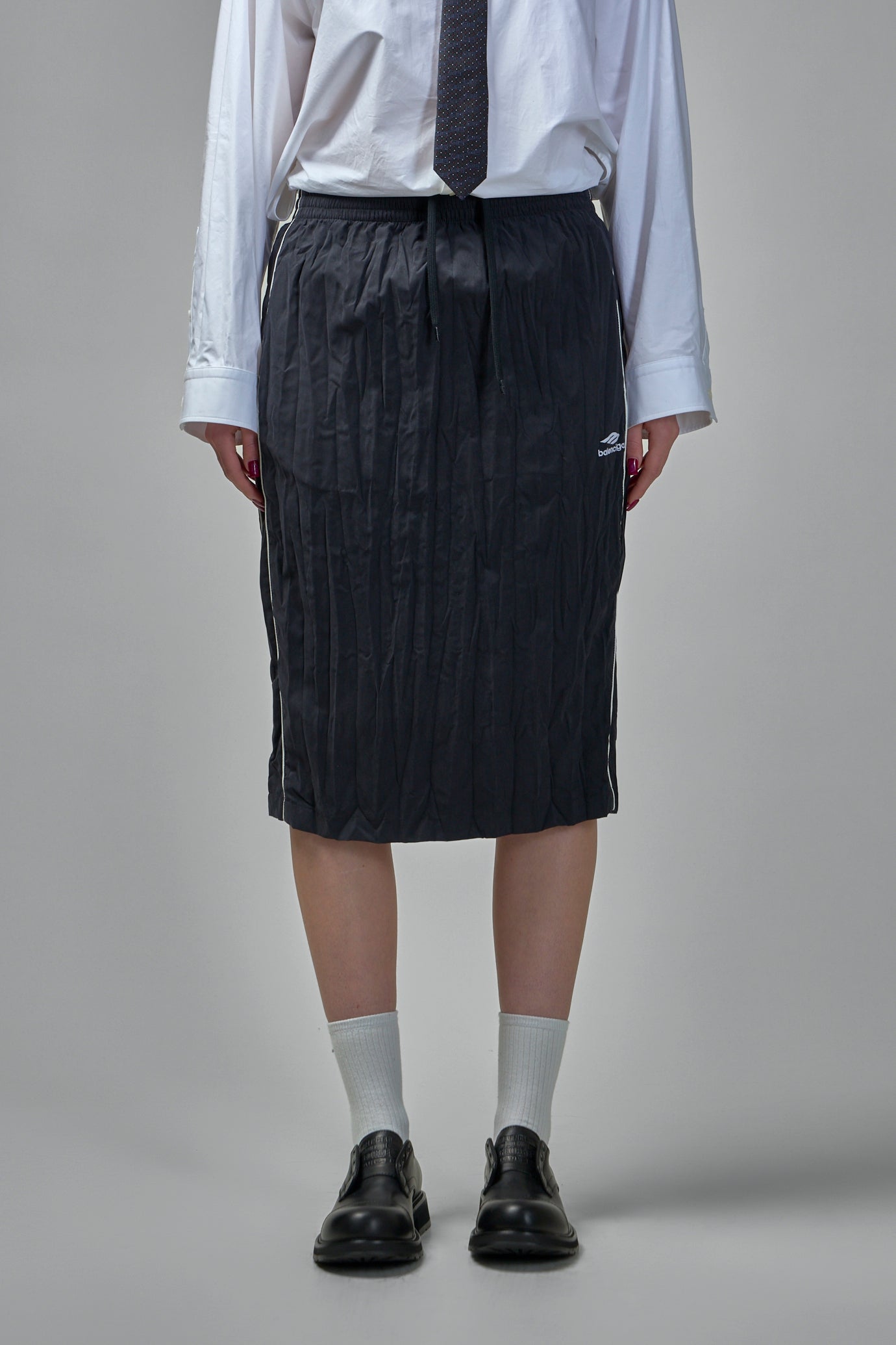 Pleated Tracksuit Dress