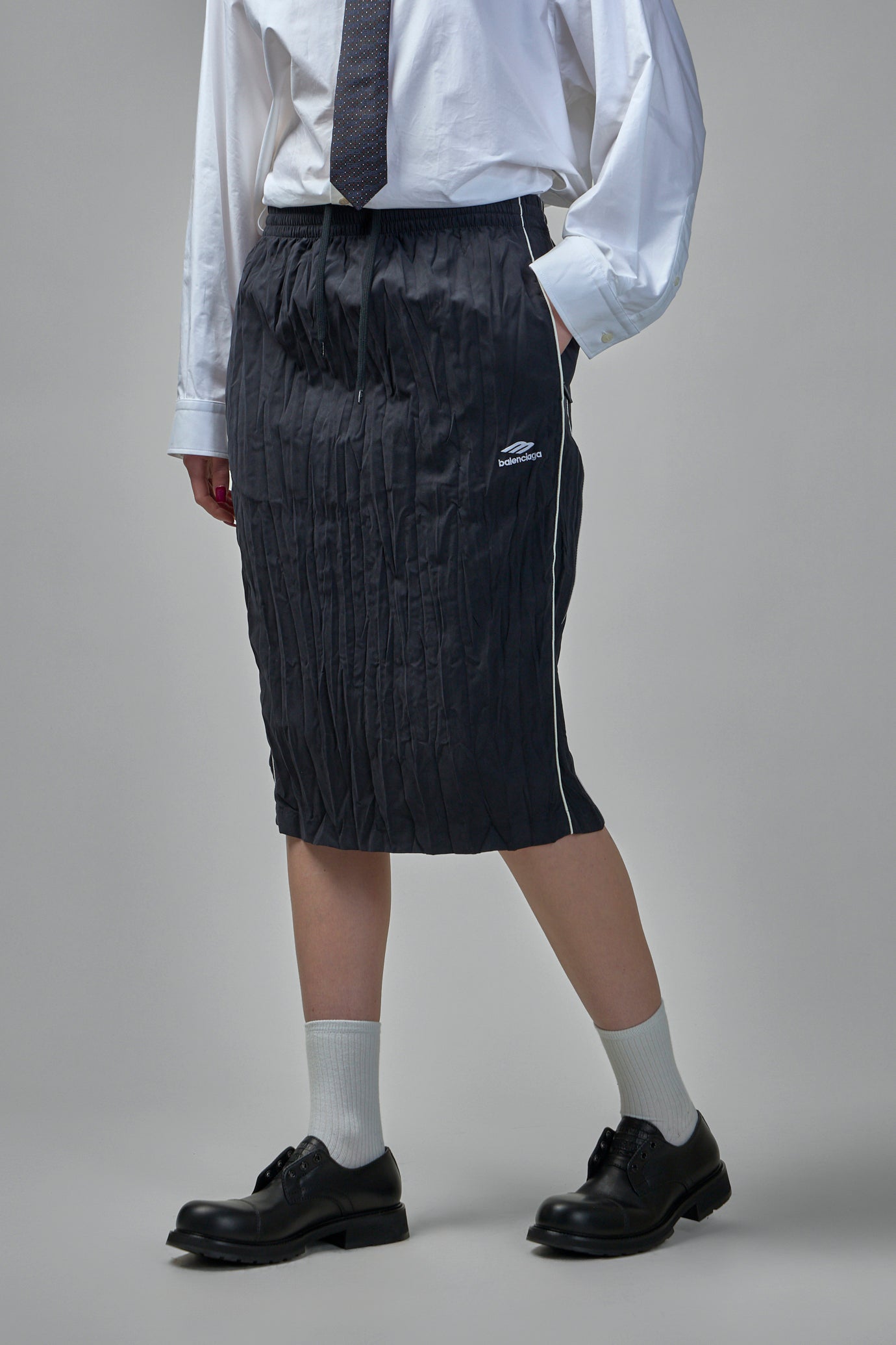 Pleated Tracksuit Dress